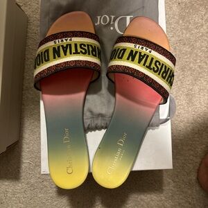 Dior Dway multicolor slides